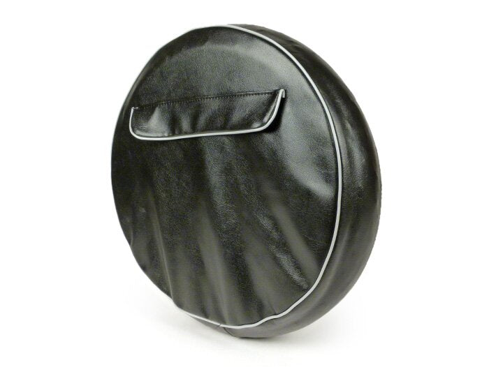 NISA Spare Wheel Cover 3.50-10 Black Grey Piping With Pouch