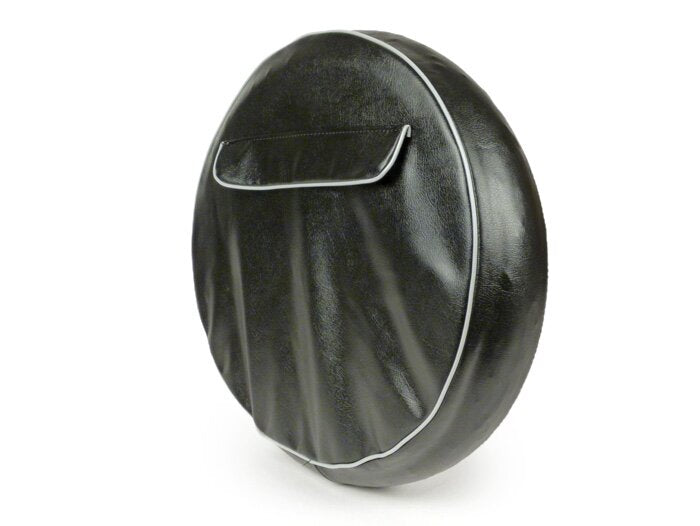 NISA Spare Wheel Cover 3.50-10 Black Grey Piping With Pouch