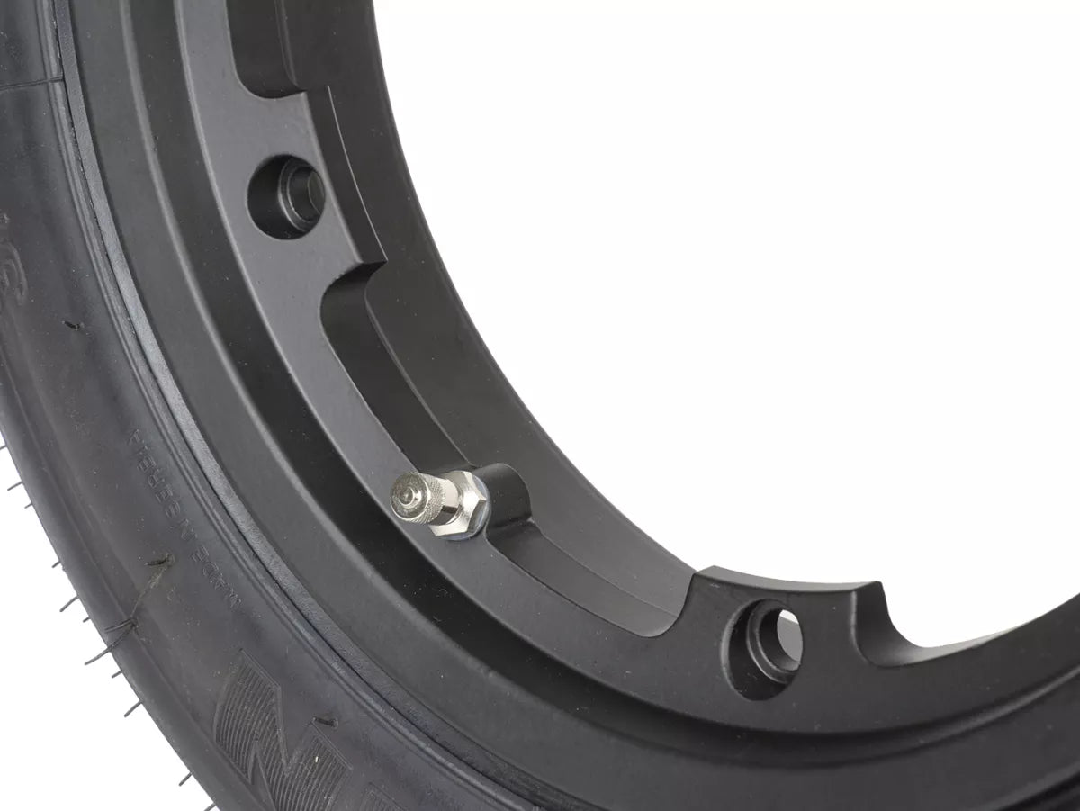 Michelin S83 Wheel Assembly 3.00-10 42J – BGM PRO Tubeless Rim Black Vespa V50 PK ET3
