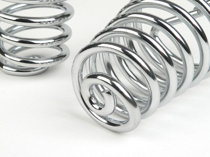 C / LC / D / LD / E / F Conical Front Seat Springs Chrome - Casa Lambretta