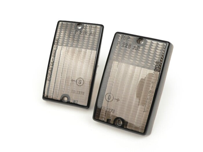 Bosatta Rear Indicator Lenses Black (Pair) – Vespa PK50 S PK80 S PK125 S