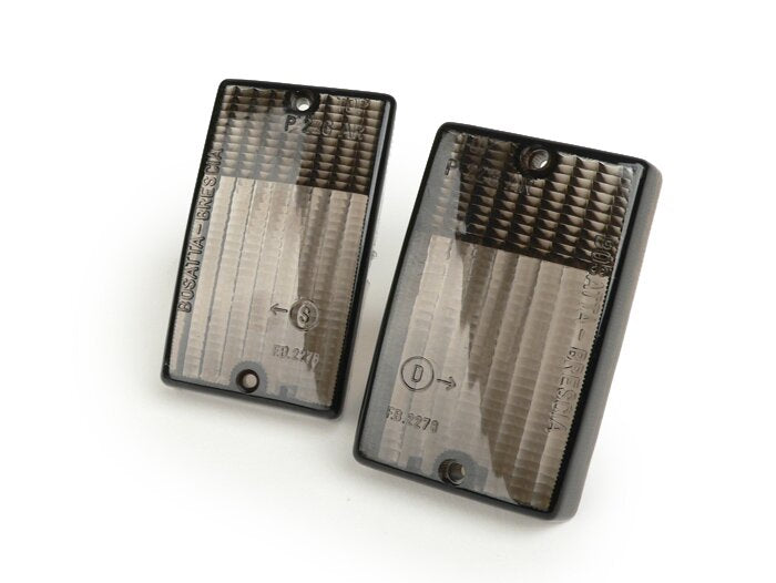 Bosatta Rear Indicator Lenses Black (Pair) – Vespa PK50 S PK80 S PK125 S