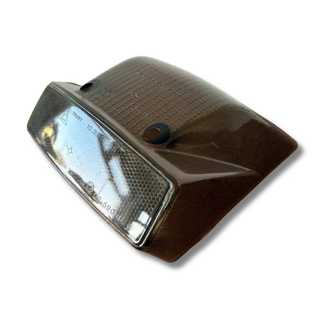 Vespa PX Disc Rear Brake Light Lens Smoke Black 125 200 (1999–2016)