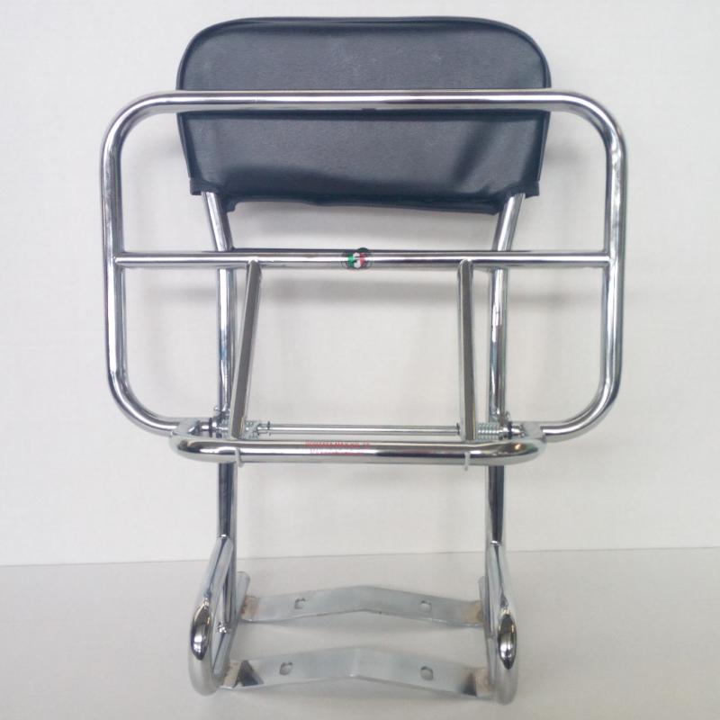 Cuppini Chrome Rear Carrier & Backrest 2-in-1 – Royal Alloy & Scomadi