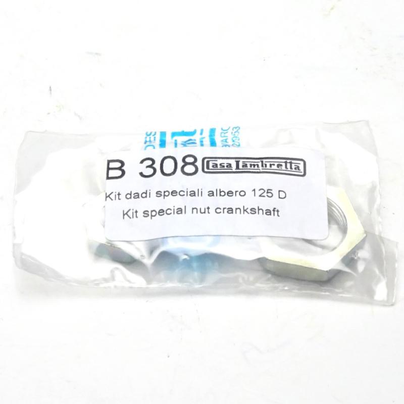 125 D/LD Special Crankshaft & Clutch Bevel Nuts – Casa Lambretta